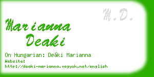marianna deaki business card